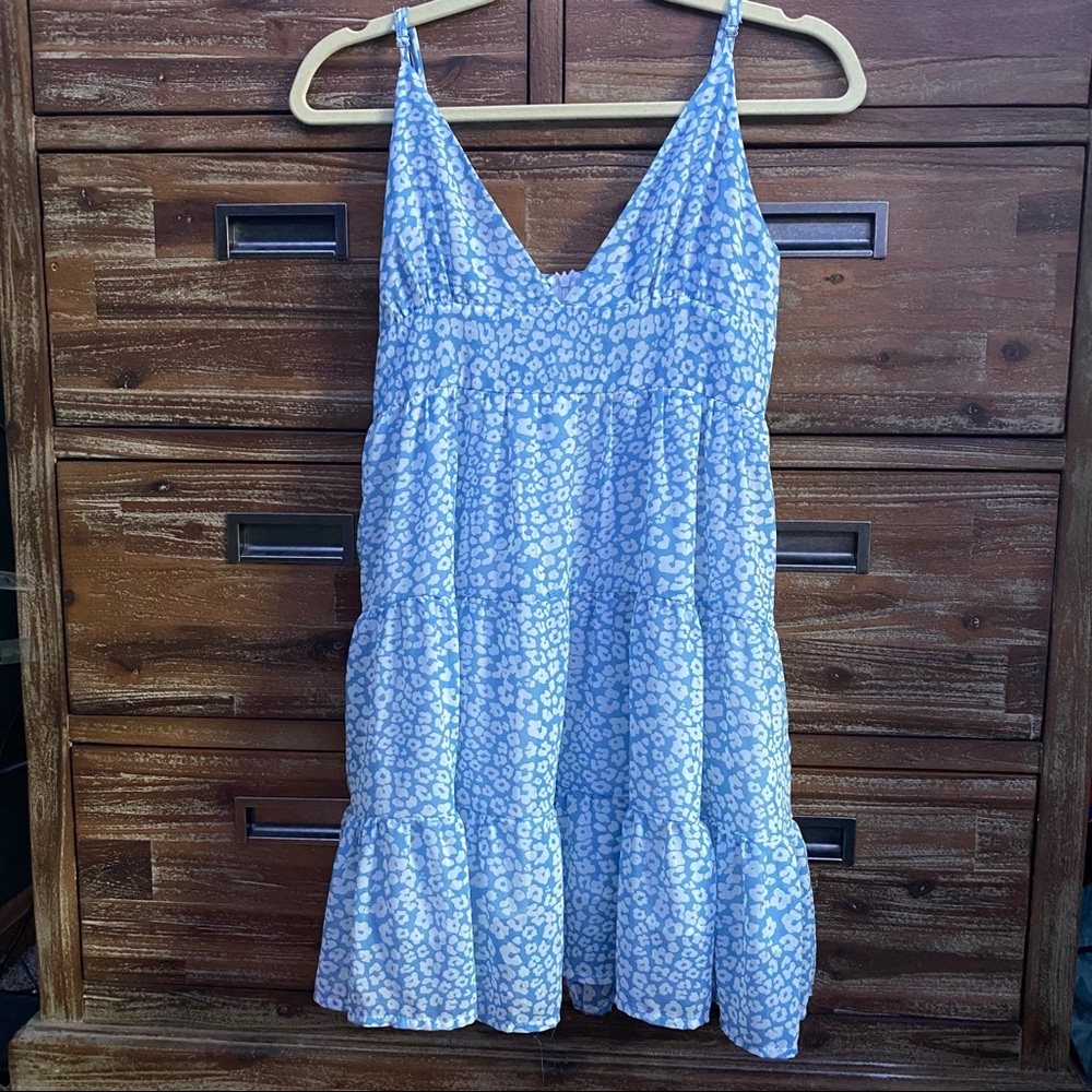 SHEIN mini blue floral dress
